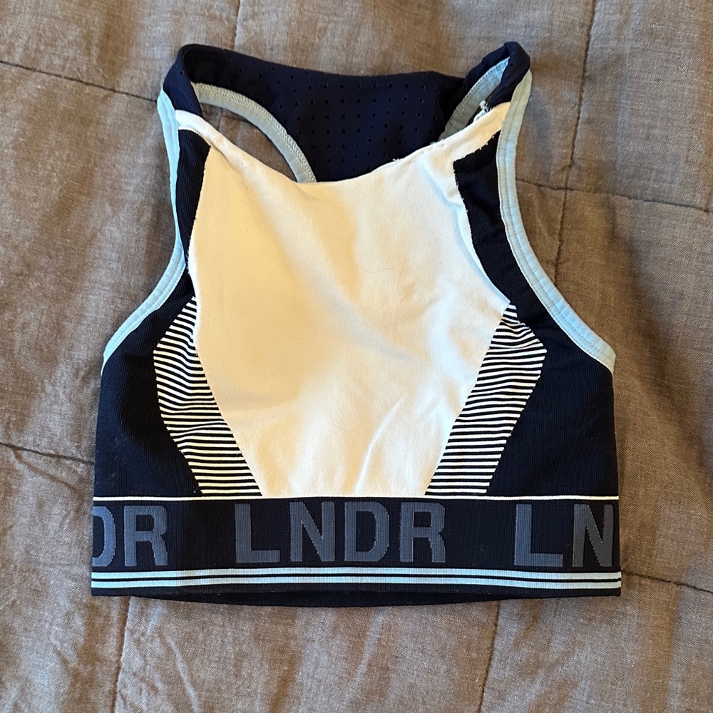 LNDR Women's Sports Bra - Black and White
